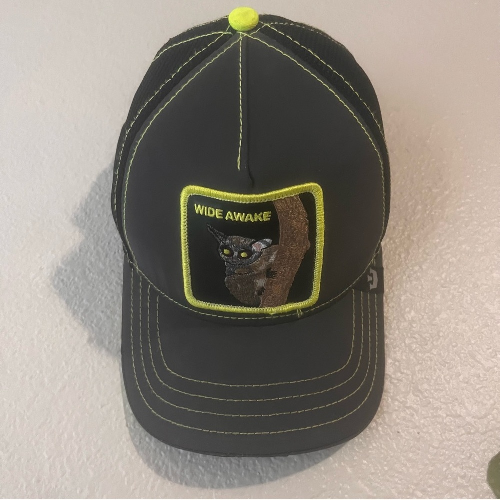 Black reflective Cap with Wide Awake Patch